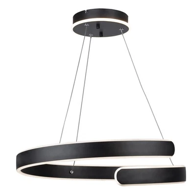 Artcraft Lighting AC7619 Sirius 20"W LED Ring Chandelier - Black - Image 1 of 4