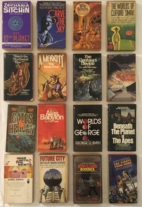 Vintage Science Fiction Paperback Books Lot of 16 - Sci-Fi - Foto 1 di 15