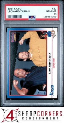 1991 KAYO #37 SUGAR RAY LEONARD-ROBERTO DURAN HOF PSA 10 - Image 1 of 2