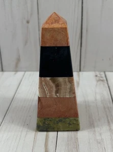 5" Edelstein Obelisk Stein Statue handgeschnitzt in Peru, "Energie Obelisk" - Bild 1 von 5
