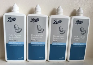 4 x Boots Multi Purpose Contact Lens Care Solution for Soft Lenses 250ml - Picture 1 of 2