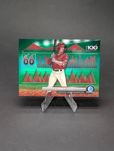 2024 Bowman - Bowman Scouts Top 100 Tommy Troy #BTP-66 rifrattore verde /99 (RC) - Foto 1 di 2