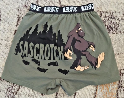 Calzoncillos boxer Lazy One PJ salón Sascrotch Yeti 100 % algodón talla S pie grande Foto 1 de 4