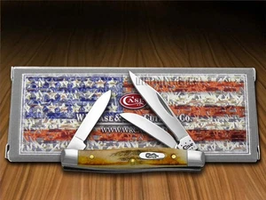 Case xx Knives Small Stockman Genuine Sambar Stag Pocket Knife Stainless 00178 - Picture 1 of 4