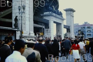 1963 Plaza de Toros Crowd Mexico City 35mm Kodachrome Slide - Picture 1 of 3