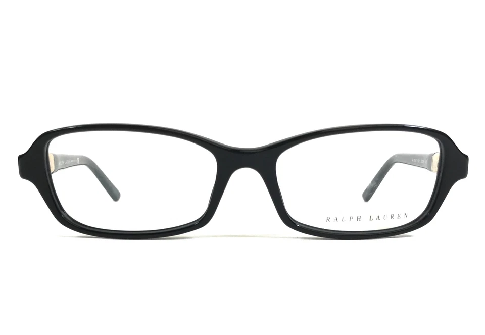 Monturas de gafas Ralph Lauren RL6043 5001 negro dorado ojo de gato borde completo 53-16-140 Foto 1 de 4