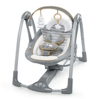 Ingenuity Boutique Collection Deluxe Swing 'n Go Portable Baby 0m+ Bella Teddy - image 1 of 4