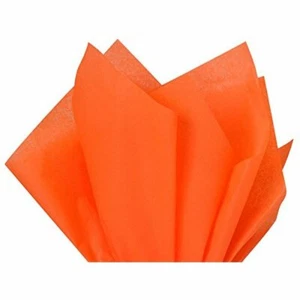 Case Spritz Tissue Paper 12 Pks of 8 sheets each size 16.5 x 24 - Orange - Picture 1 of 4