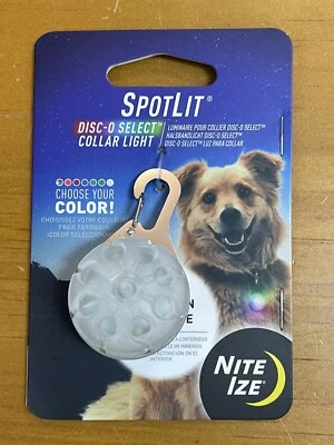 Nite Ize SpotLit LED Collar Light, Disc-O Select Colorful Safety Light for Pets - Image 1 of 4