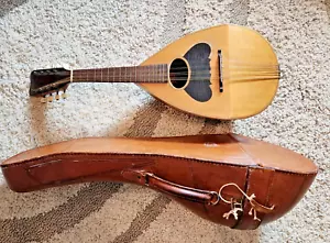 EXCELLENT 1890's George Washburn Bowl Back Mandolin + M&W Hard leather Case - Picture 1 of 21