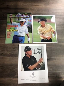 LOT OF (7) LEGENDARY GOLFERS AUTOGRAPHED PHOTOS DALY, TREVINO, GREG NORMAN+ - Picture 1 of 2