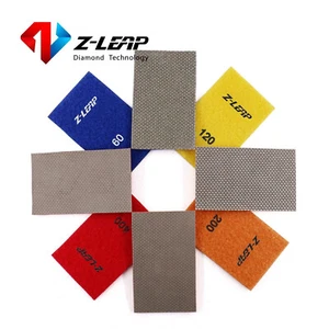 Z-LEAP Diamond Paper Sheet Electroplated Sandpaper Hook and Loop Nylon Backing - Picture 1 of 6