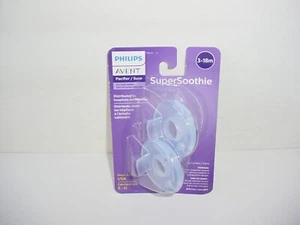 Philips Avent Super Soothie Pacifier Blue 2 Count 3-18M - Picture 1 of 1