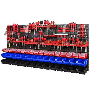 Werkzeugwand 1728 x 780 mm -  Lagersystem SET Werkzeughaltern und 45 Stück Boxen - Bild 1 von 11