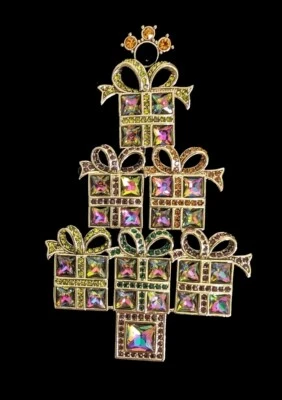 Broche prendedor de vacaciones Heidi Daus "Deck the Halls" cristal edición limitada - nuevo sin etiquetas Foto 1 de 3