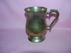 VINTAGE MASSIVE MESSING TASSE / BECHER MADE IN INDIA - Bild 1 von 5