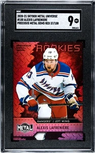 2020-21 UD METAL UNIVERSE ALEXIS LAFRENIERE GEMAS DE METALES PRECIOSOS RC PMG/100 SGC 9 - Imagen 1 de 2
