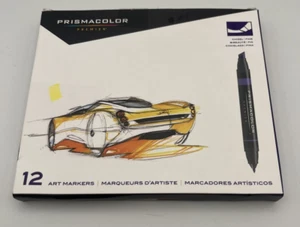 Prismacolor Premier Double-Ended Art Markers Chisel & Fine Tip 12-Count - Picture 1 of 3