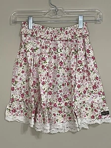 NWT Matilda Jane size 14 Girls Budding Florals Smocked Waist Skirt - Picture 1 of 5
