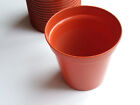 22 X Nos 10Cm Terracotta Plastic Plant Pot, Branded Homebase On Rim, Uk Made