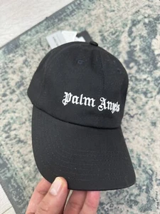 Sombreros con logotipo bordado Palm Angels | Negro/Blanco | Talla única | Gorra ajustable - Imagen 1 de 7