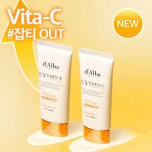 D'ALBA Waterfull UV Essence VITA-C Sun Cream 50ml+50ml Capsule Sun, Anti-Aging - Picture 1 of 5