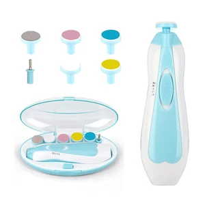 Baby Nail File Clippers Electric: Baby Nail Trimmer Electric Kit Fingernails Toe - Picture 1 of 7