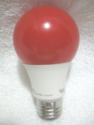 RED 60 Watt LED Replacement Bulb Using Only 9 Watts Of Power-A19 Shape-E26 Base! - Image 1 of 4