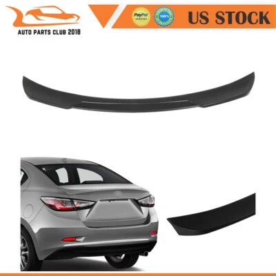 Rear Spoiler Fits 2019-2021 Toyota Yaris Scion iA Sedan Matte Black New - Image 1 of 4
