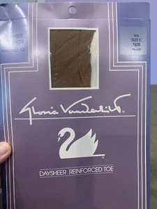 Pantimedias de nailon vintage nuevas de colección Gloria Vanderbilt tostadas talla C Daysheer nuevas #2122 - Imagen 1 de 3