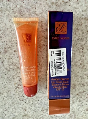 Estee Lauder Amber Bronze Lip Gloss Balm SPF 15/ .5 FL. OZ./ NIB - Image 1 of 4