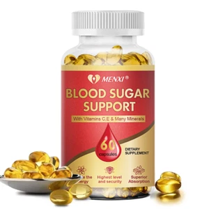 Blood Balance Capsules - Blood Sugar Support & Blood Pressure Supplement 60Pills - Foto 1 di 7