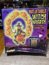 Vintage Halloween Inflatable Witch Wreath *Read Description*