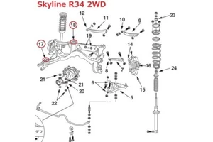NISMO Rear Suspension Mount Bush Kit - for R32 R33 R34 S13 #660132038 - Picture 1 of 2
