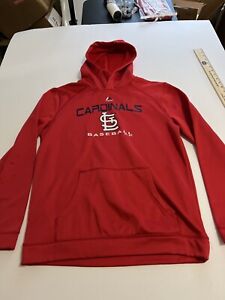 St Louis Cardinals Hoodie XL (18) Ladies With Pocket Majestic See Photos C1075