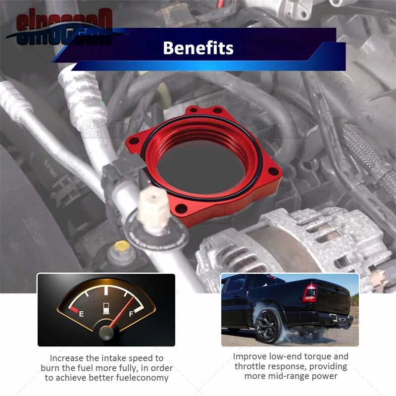 Para Dodge Ram 3500 2009-2022 2023 5,7 L 6,4 L V8 - Espaciador de carrocería del acelerador con junta tórica Foto 1 de 4