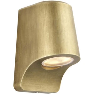 IP44 Outdoor Wall Light - Matt Antique Die Cast Aluminimum - Brushed Gold Lamp - Picture 1 of 4