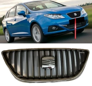 FRONT MAIN CENTER UPPER RADIATOR GRILLE FOR SEAT IBIZA 6J 2008-2012 - Picture 1 of 5