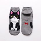 Cartoon Kawaii animal print ladies cotton ankle short socks cute cat funny