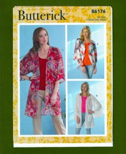 Misses Easy Kimono Surtido Patrón de Costura (Tallas XS, S, M) Butterick 6176 - Imagen 1 de 6
