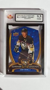 Sidney Crosby 2015-16 Luminary Legends Overtime Die Cut Blue 7/25 Hockey Card!!!