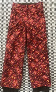 OBERMEYER girls 14 ski snow PANTS Mod print Winter Snowboard - Picture 1 of 10