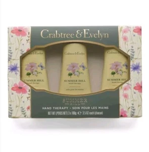 Crabtree & Evelyn Summer Hill Crema Terapia de Manos Set de Regalo 3x 100g REGALO IDEAL - Imagen 1 de 3