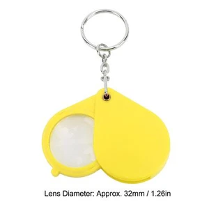 Magnifier Keychain 10X Magnification Foldable Portable Mini Magnifying Glass - Picture 1 of 24