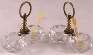 ANTIQUE BACCARAT PAIR OF CRYSTAL SALT CELLERS - Picture 1 of 6