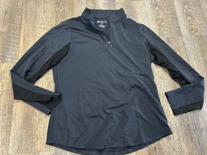 IBKUL Shirt Damen Large schwarz einfarbig ICIKULS Mesh Trim Icefil Golf Nylon Top - Bild 1 von 5