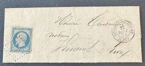 NAPOLEON YT  14  s/ Lettre de CONCHES EN OUCHE (Eure) / 1854 / PC 927 - Imagen 1 de 3