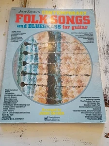 Jerry Snyder's Contemporary Folk Songs Bluegrass Chitarra Spartiti Vintage 1979 - Foto 1 di 7