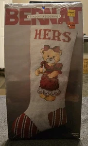 BERNAT Mesh Canvas Kit - Hers - NIP 1987  VINTAGE  W08078  - Picture 1 of 6