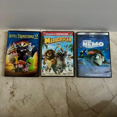 Finding Nemo Hotel Transylvania 2 Madagascar DVD Movie Family Bundle - Image 1 of 4